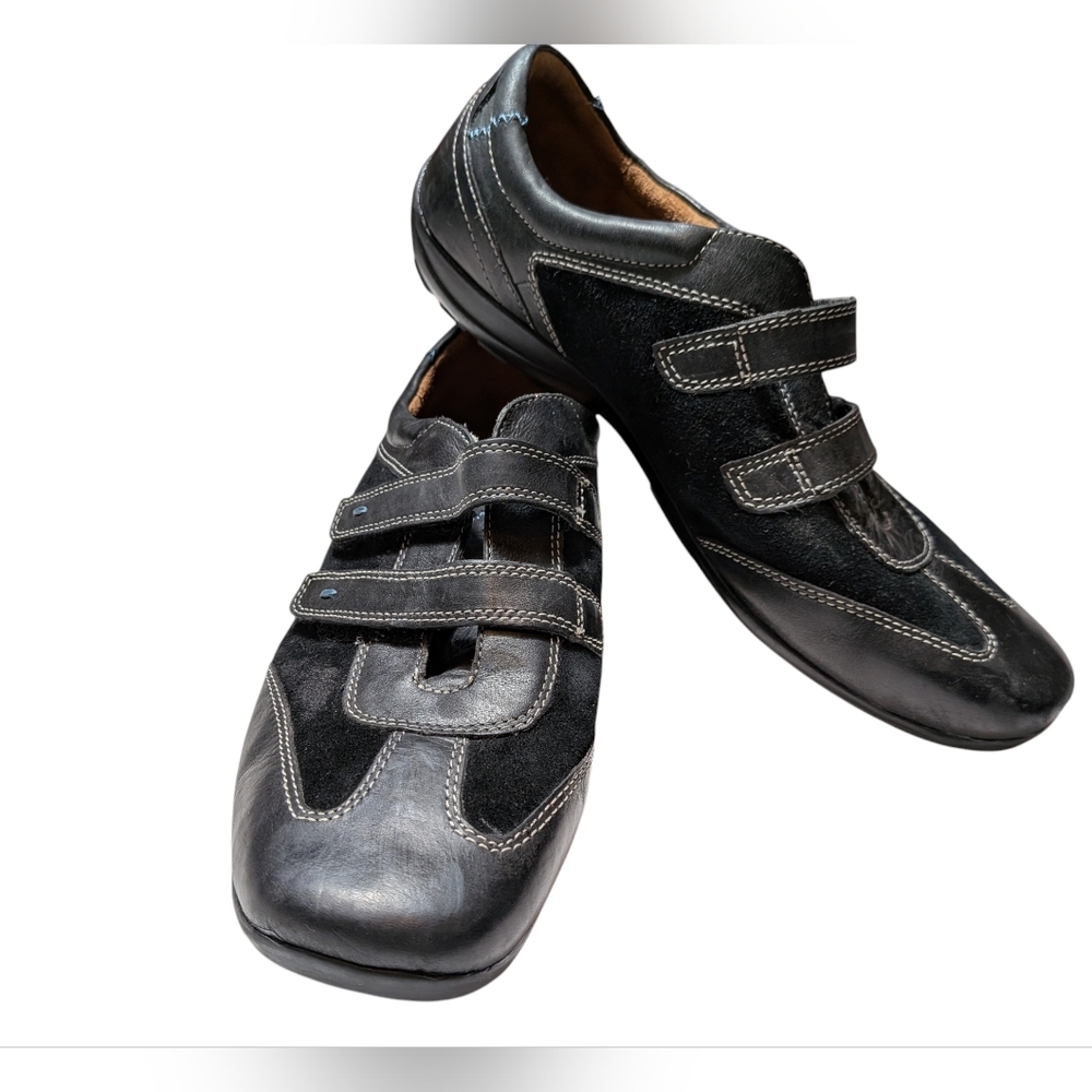 Natural Soul by Naturalizer Black Leather Shoes Women's 10